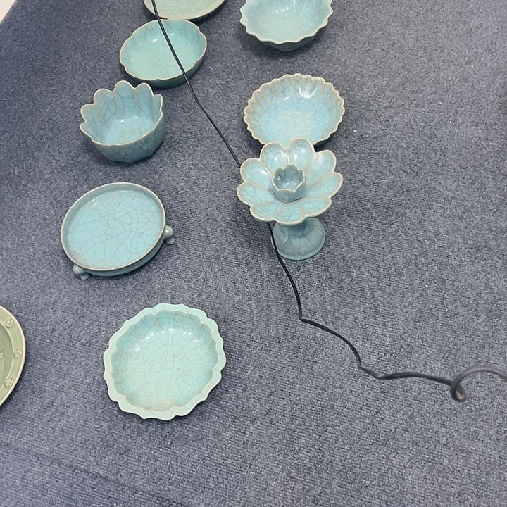 【闪购商品】瓷片良*汝窑十只摆件