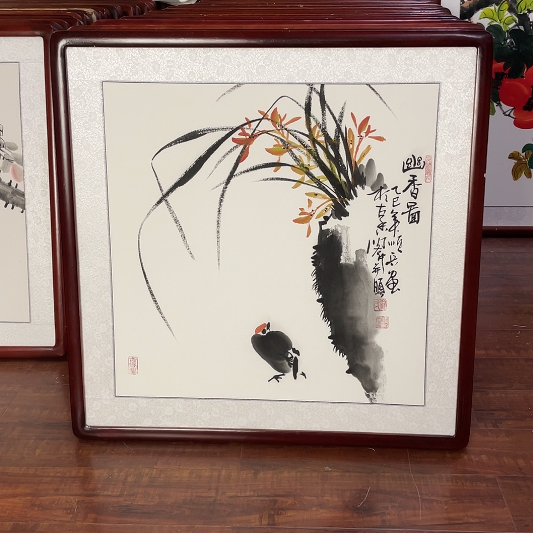 国画带框尺寸63*63厘米