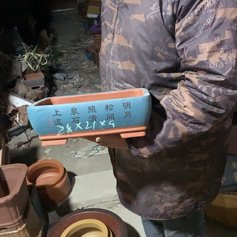 紫砂花盆手工制作