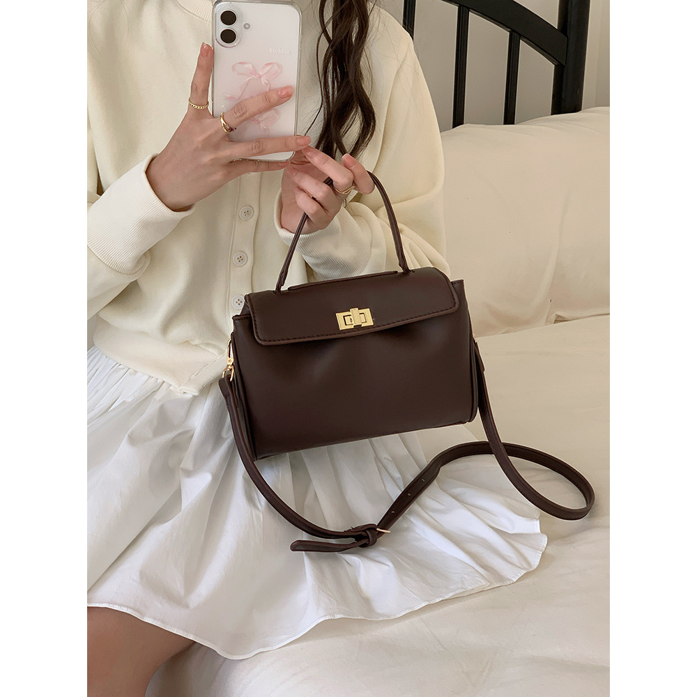 复古民族风中国风见外包装小众秋冬腋下手提包锁扣