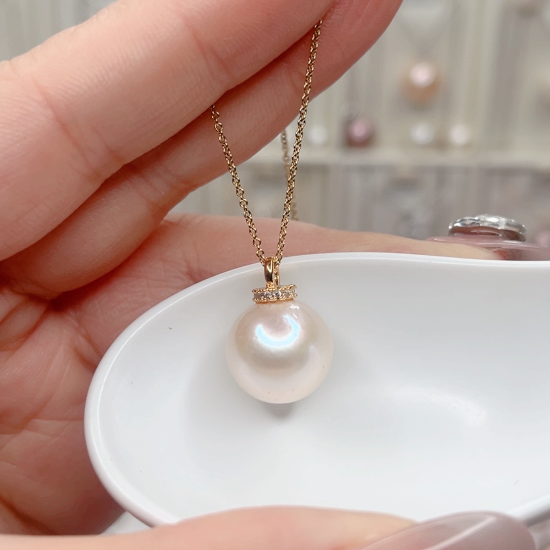 淡水珍珠吊坠(赠链)合金