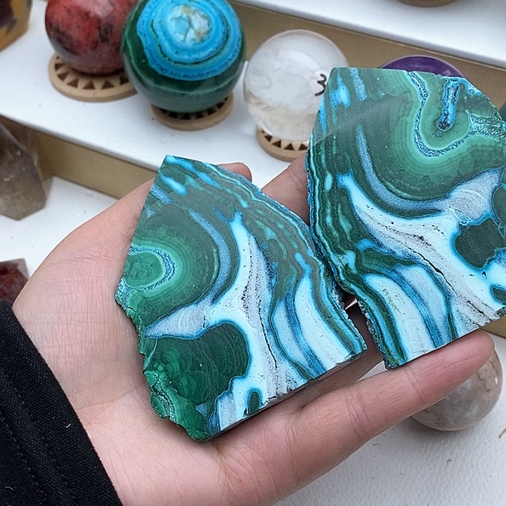 水晶摆件未镶嵌深**深摆件