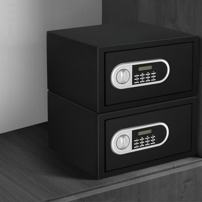 德凌联邦保险柜家用小型保险箱电子密码迷你床头柜保管箱27密码