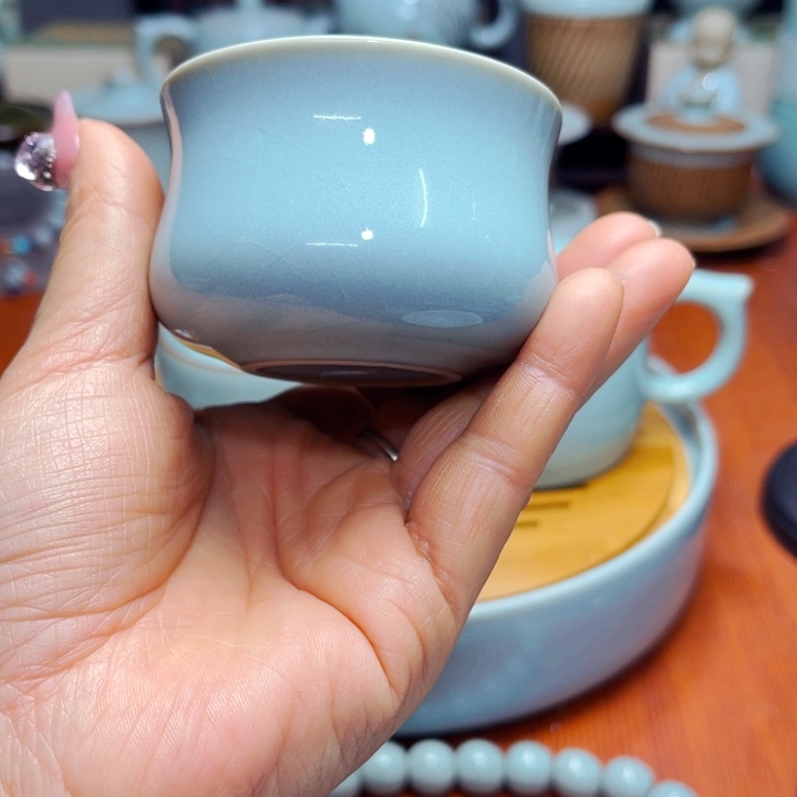 【闪购商品】汝州单壶单杯天青，