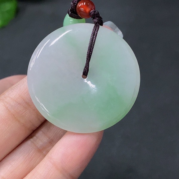 H40-天然A货翡翠-平安扣