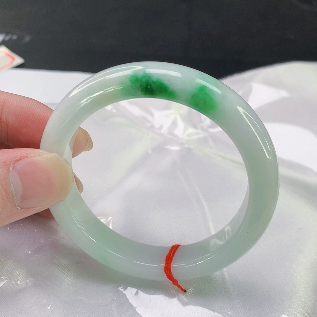 翡翠手镯未镶嵌080缅甸天然翡翠A货