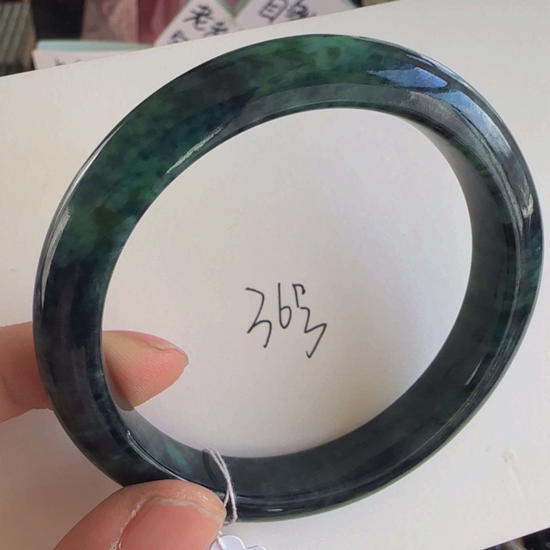 翡翠未镶嵌手镯老坑58