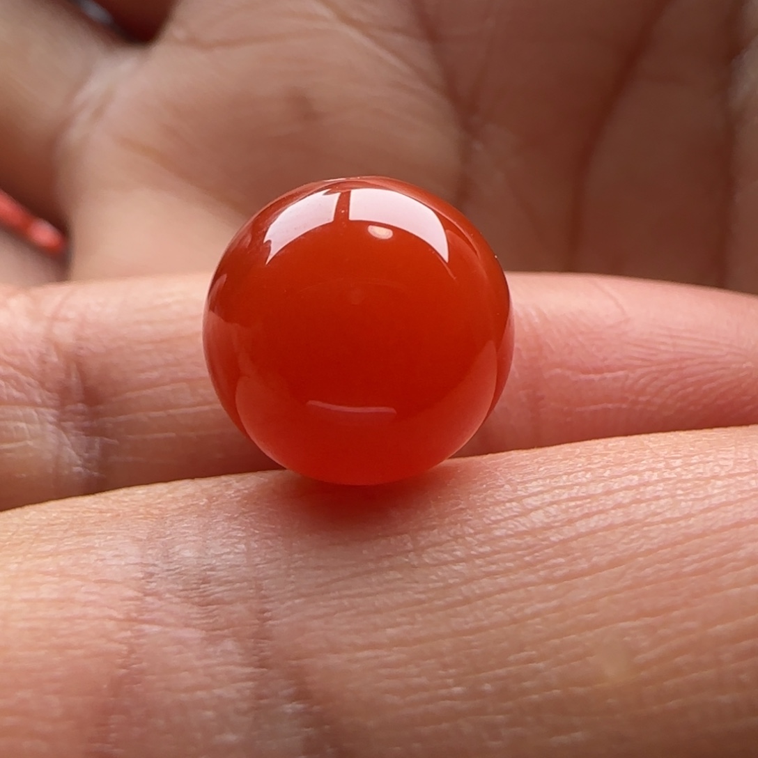 南红玛瑙未镶嵌圆珠11.6