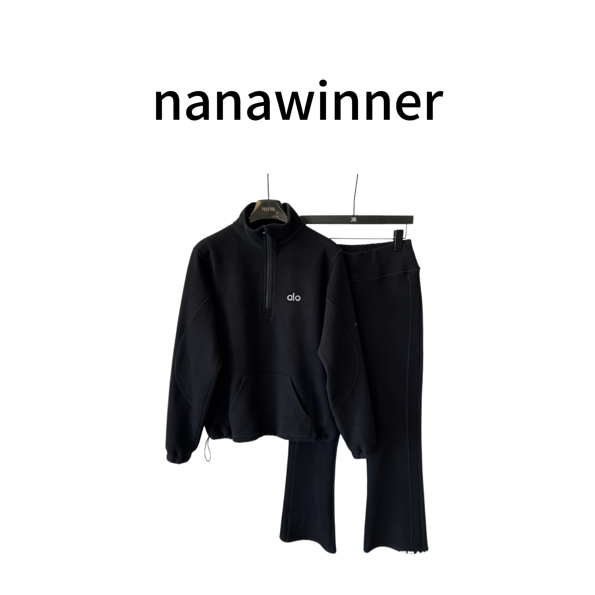 nanawinner【老钱套装】今年流行微喇裤套装气质百搭显瘦两件套