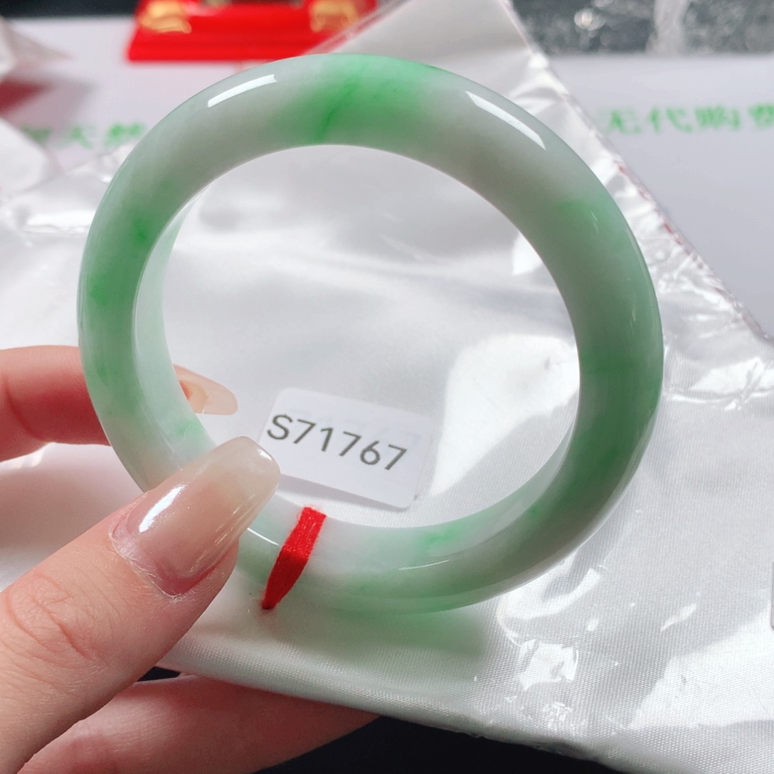 未镶嵌手镯翡翠天然翡翠手镯s71767