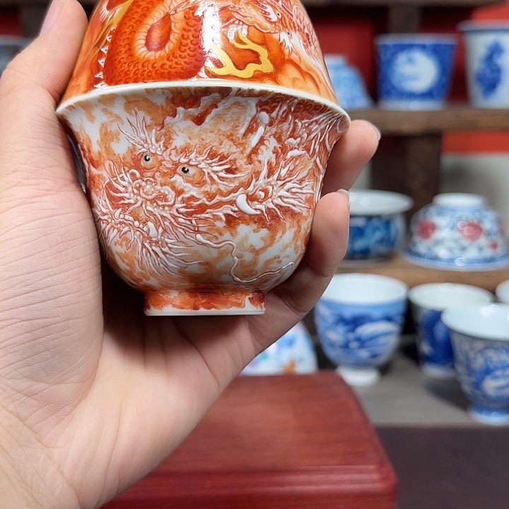 杯^****?现代景德镇陶瓷杯