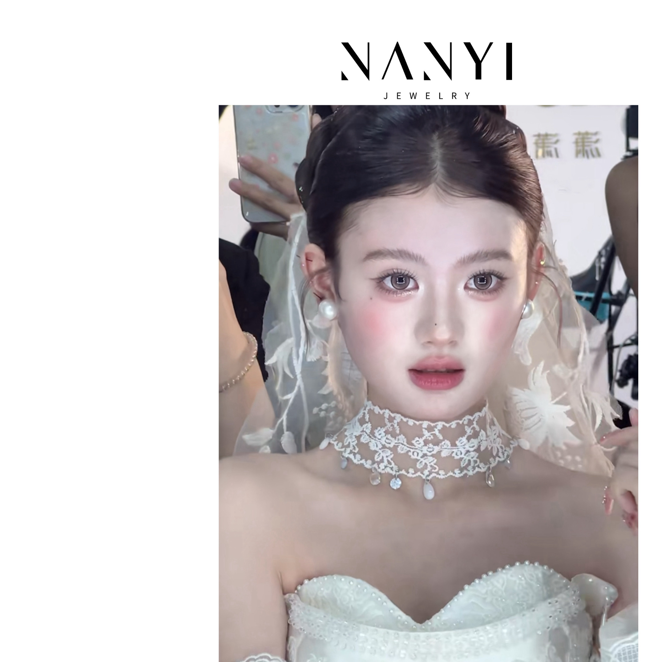 合金项链 南一｜百搭所有场景的蕾丝水晶项链 