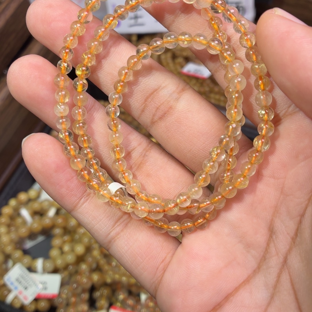 发晶手链未镶嵌卡4.7