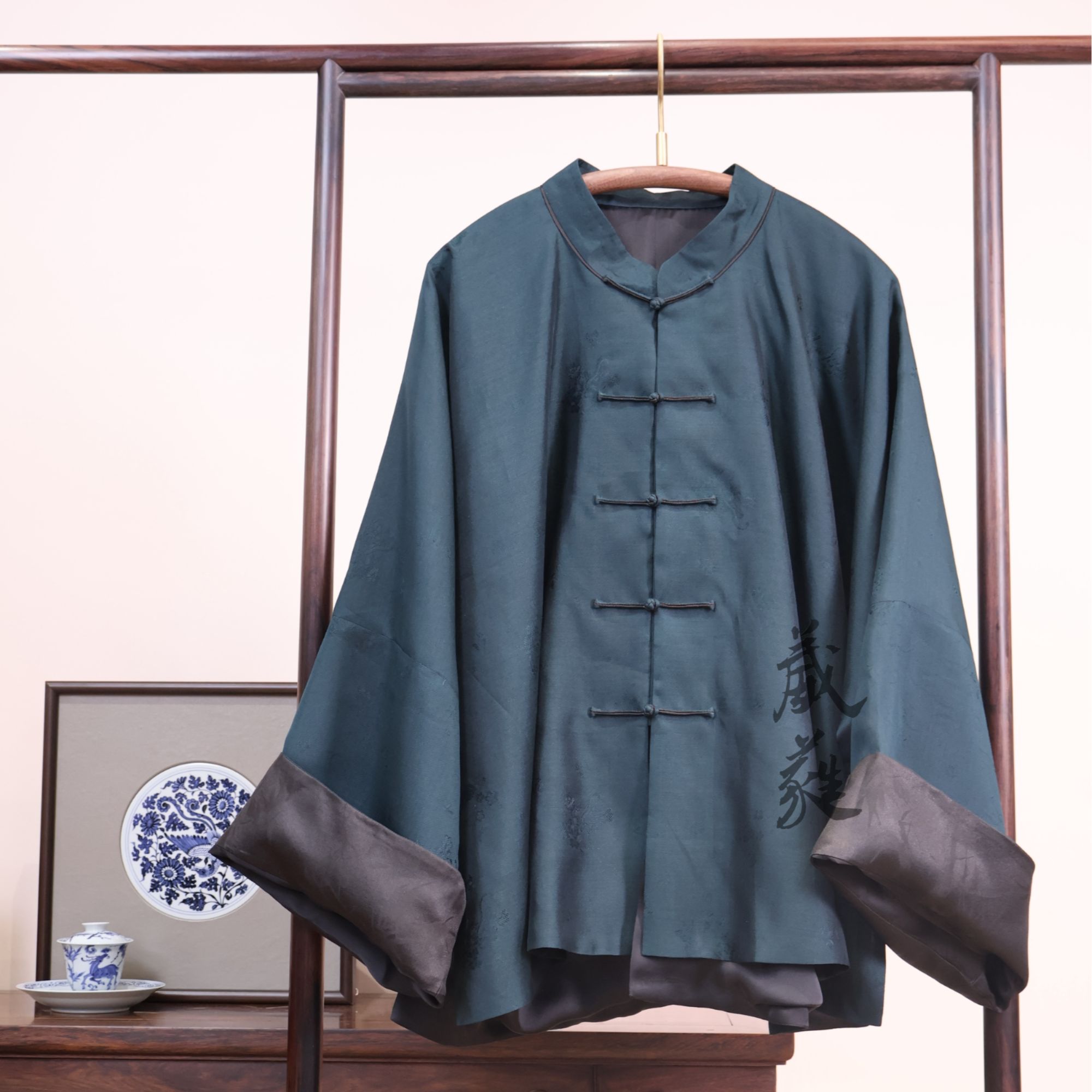 【墨上清风】葳蕤国风中式服装立领对襟上衣（胸围136衣长72）