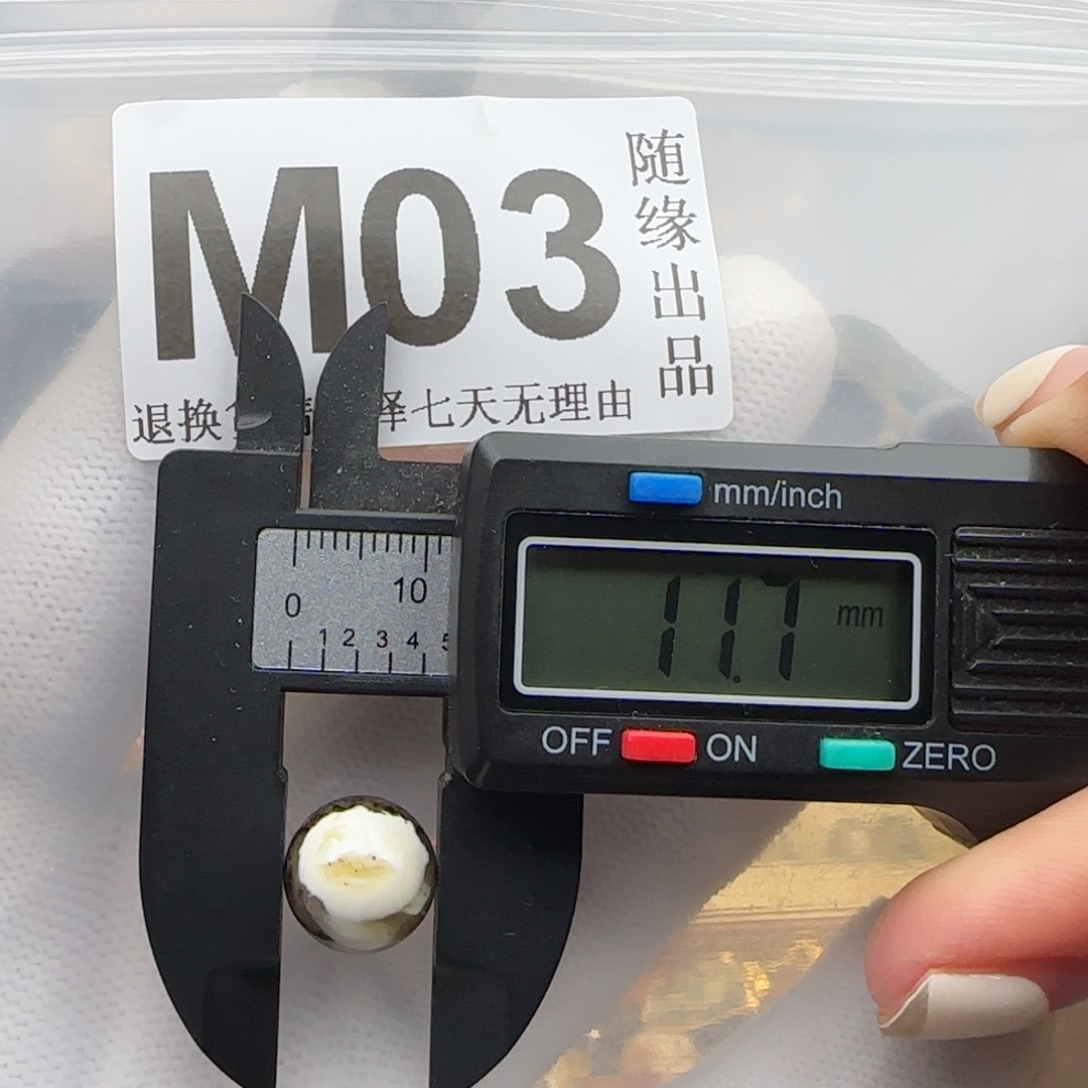 裸石琥珀未镶嵌11尺寸奥利奥