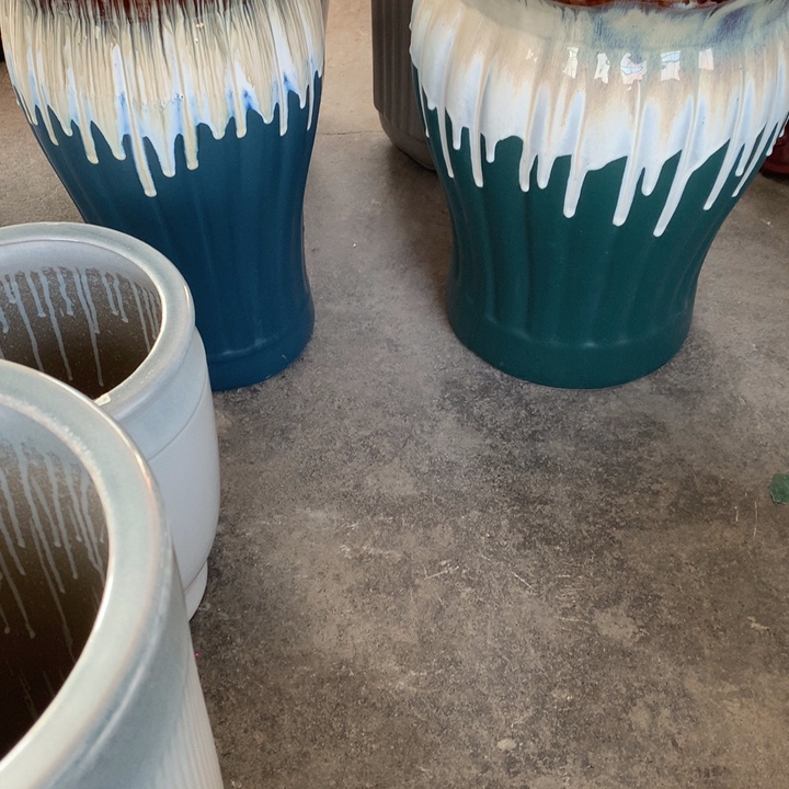 惜****）花盆陶瓷流釉陶瓷一套