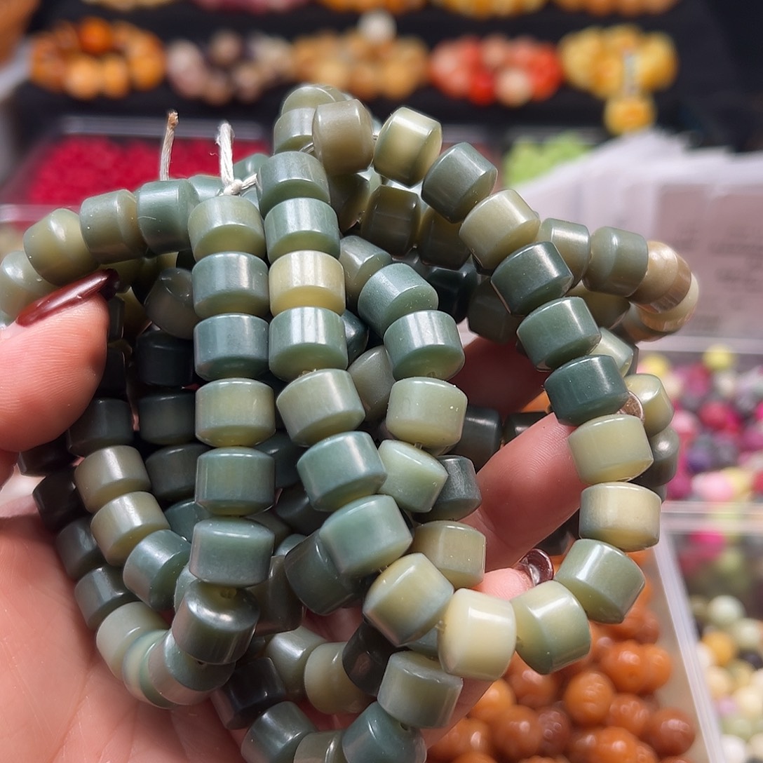 手串菩提根/象牙果卡12变色金轮10条200颗