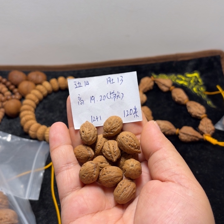 文玩核桃手串小枣单圈12+1