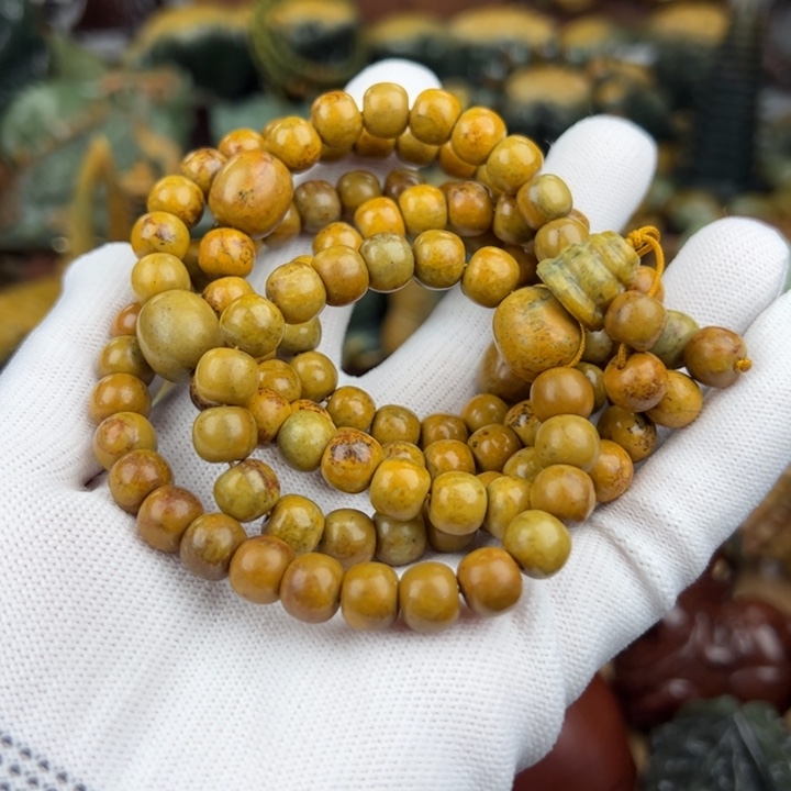 岫岩河磨玉（透闪石质玉）手串未镶嵌海*