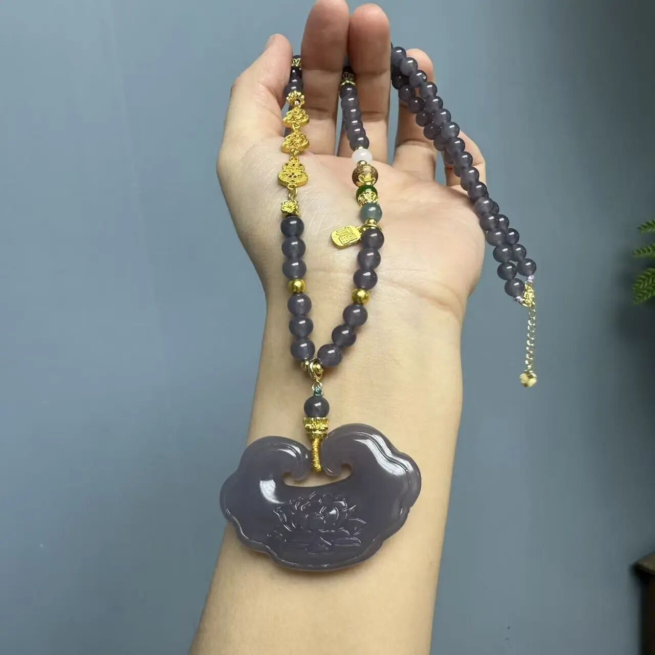 高货烟紫如意斜挎套装