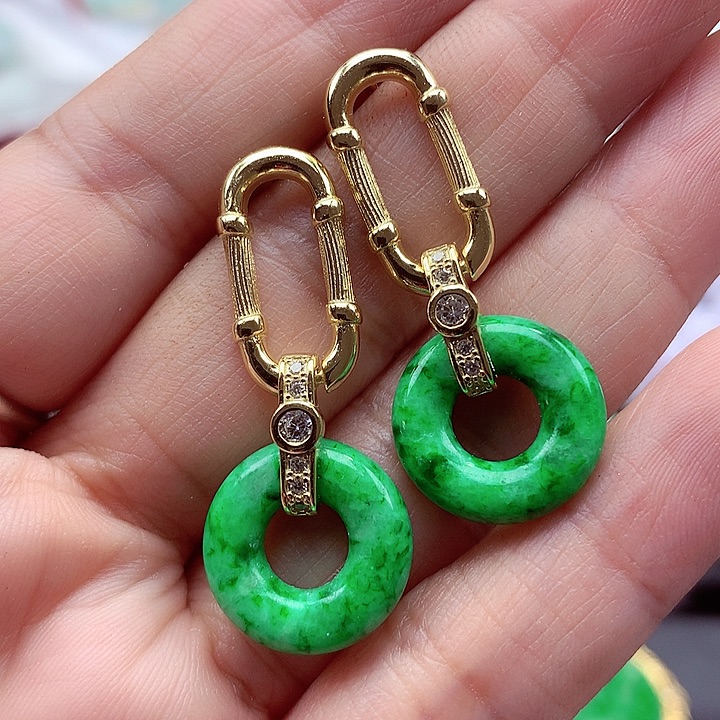 翡翠颈饰银S925镶嵌翡翠