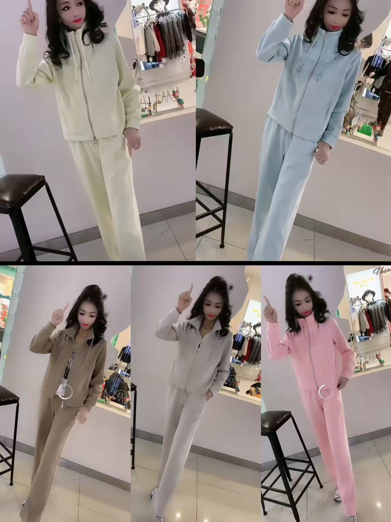 （春季热门款）1103星空棉自留减龄套裤（上衣+裤）