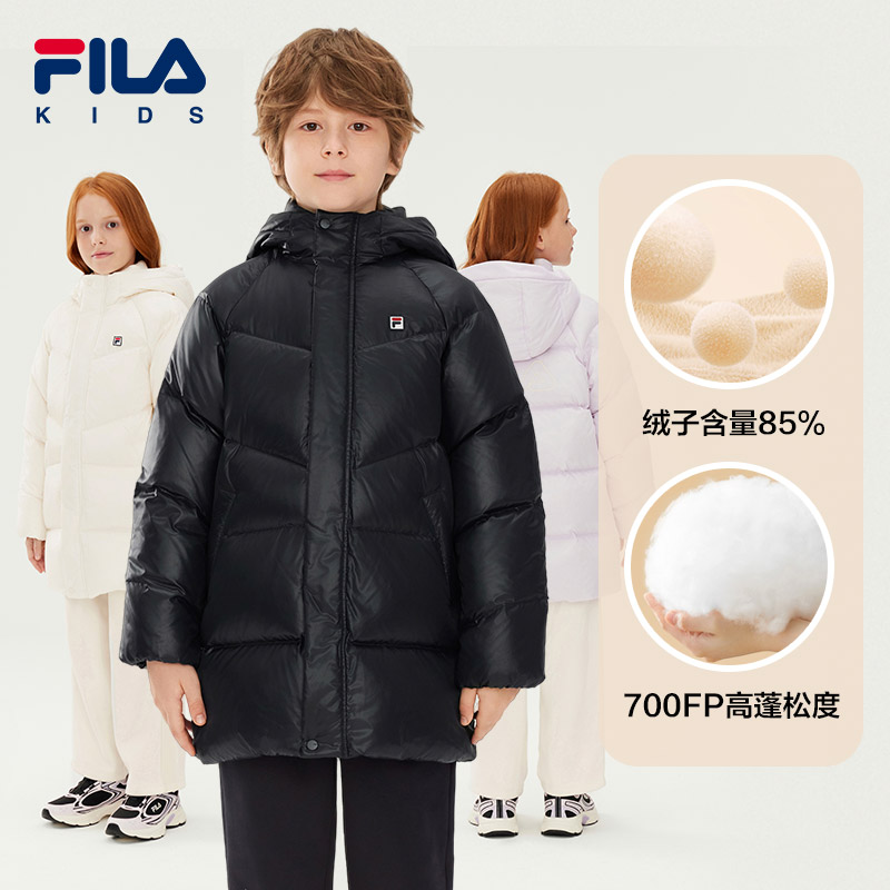 【斐乐儿童】25年秋冬季百搭时尚中长款亲子保暖羽绒服K52B541903