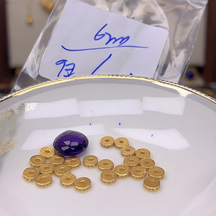 银S925镶嵌颈饰紫晶紫晶925镶嵌75