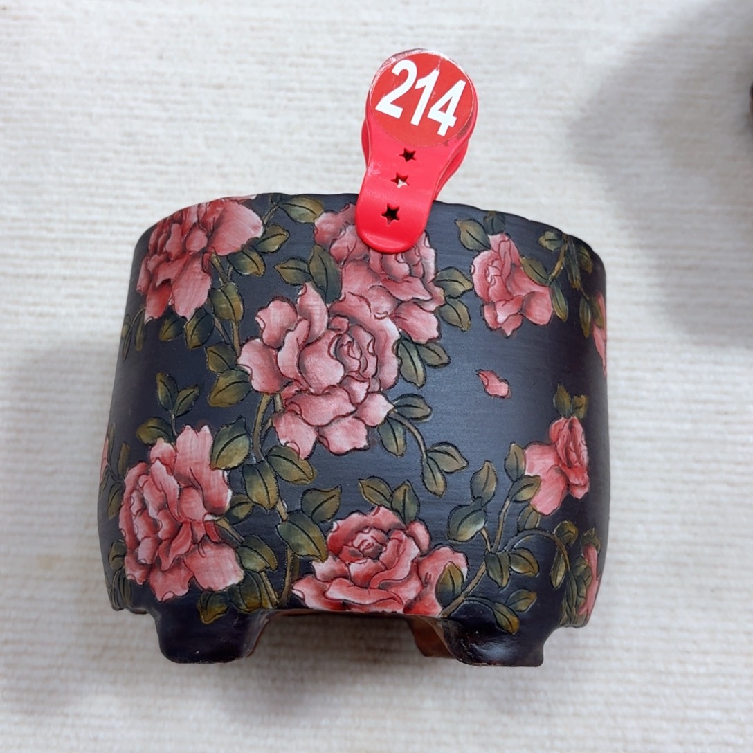 昆***球紫砂花盆陶瓷多肉花盆微瑕