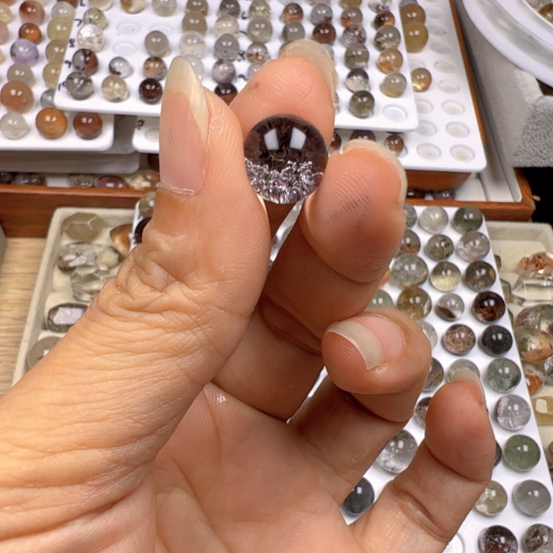 我***由水晶手串银S925镶嵌