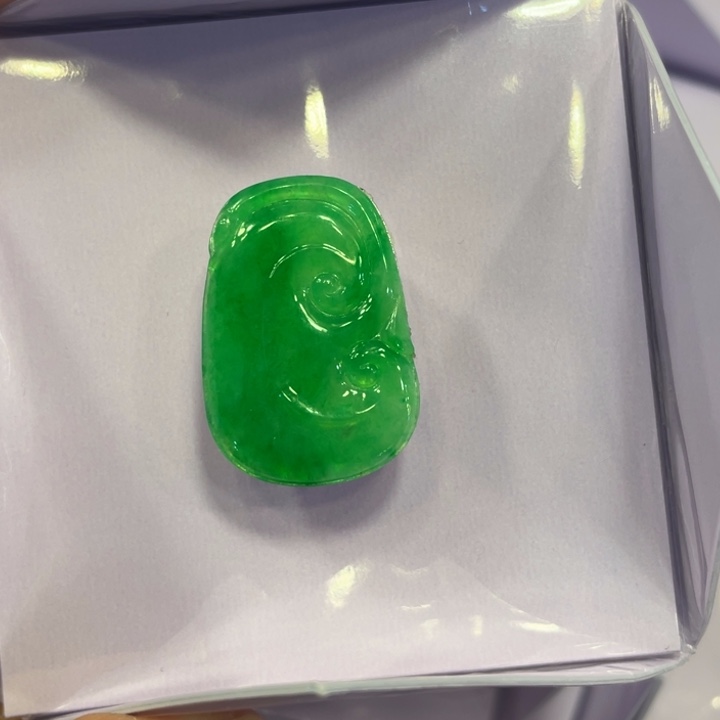 翡翠未镶嵌颈饰如意