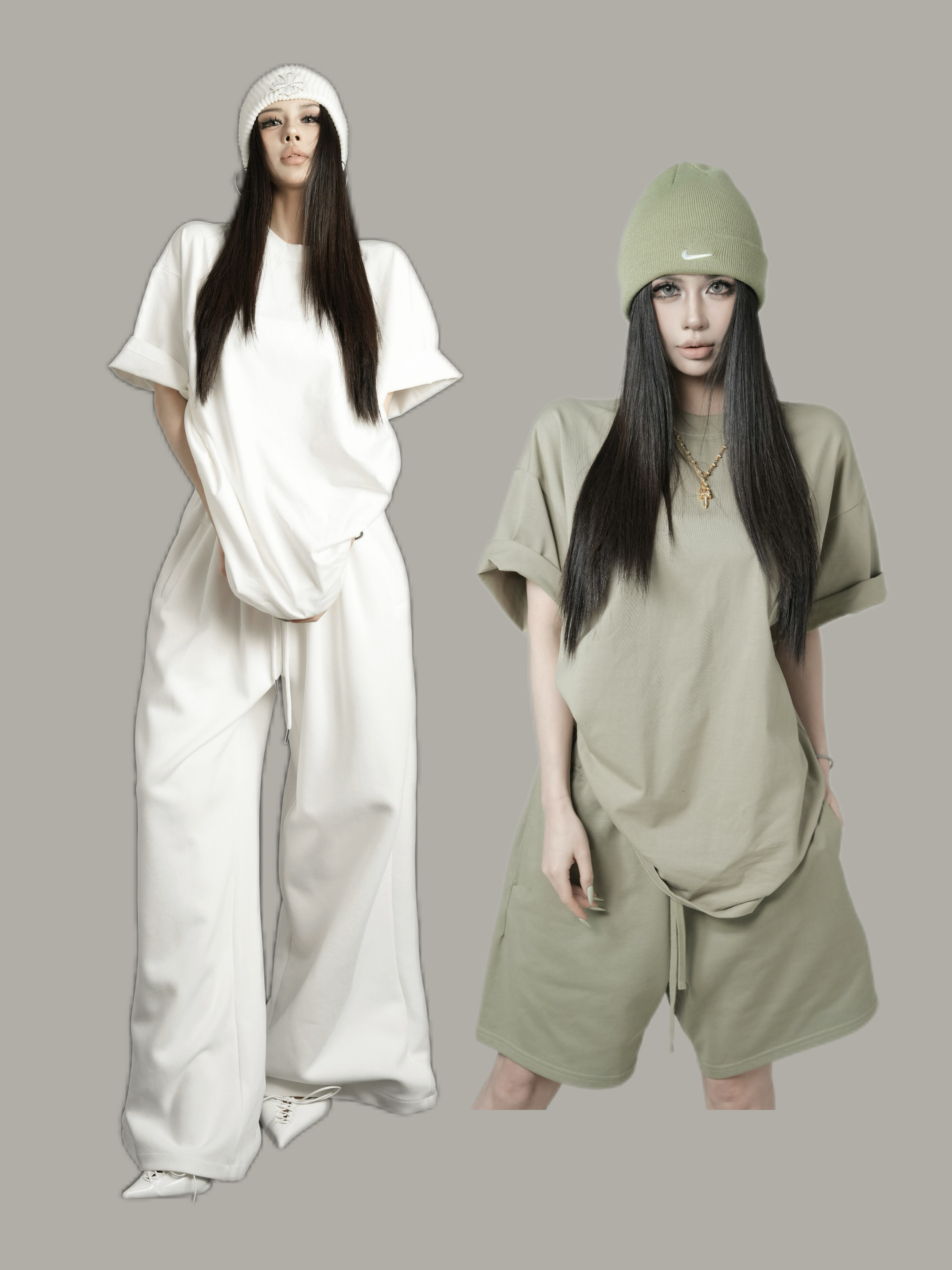 Fornis【美式大T】纯棉重磅280g圆领短袖T恤美式休闲风纯色上衣