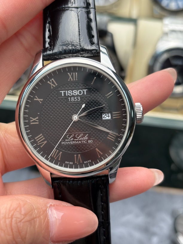 95新 Tissot/天梭 力洛克系列男士机械手表经典商务皮带腕表