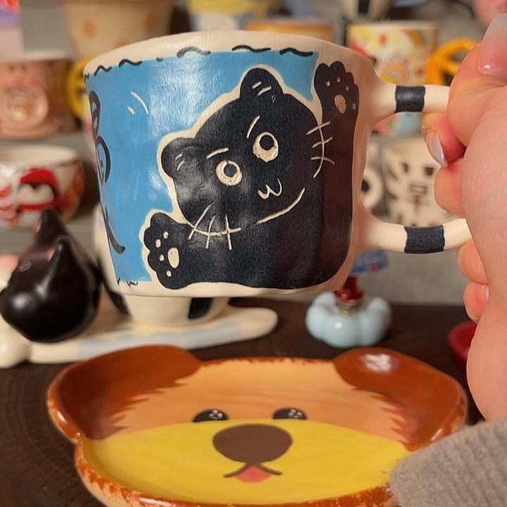 景德镇陶瓷可爱手绘杯