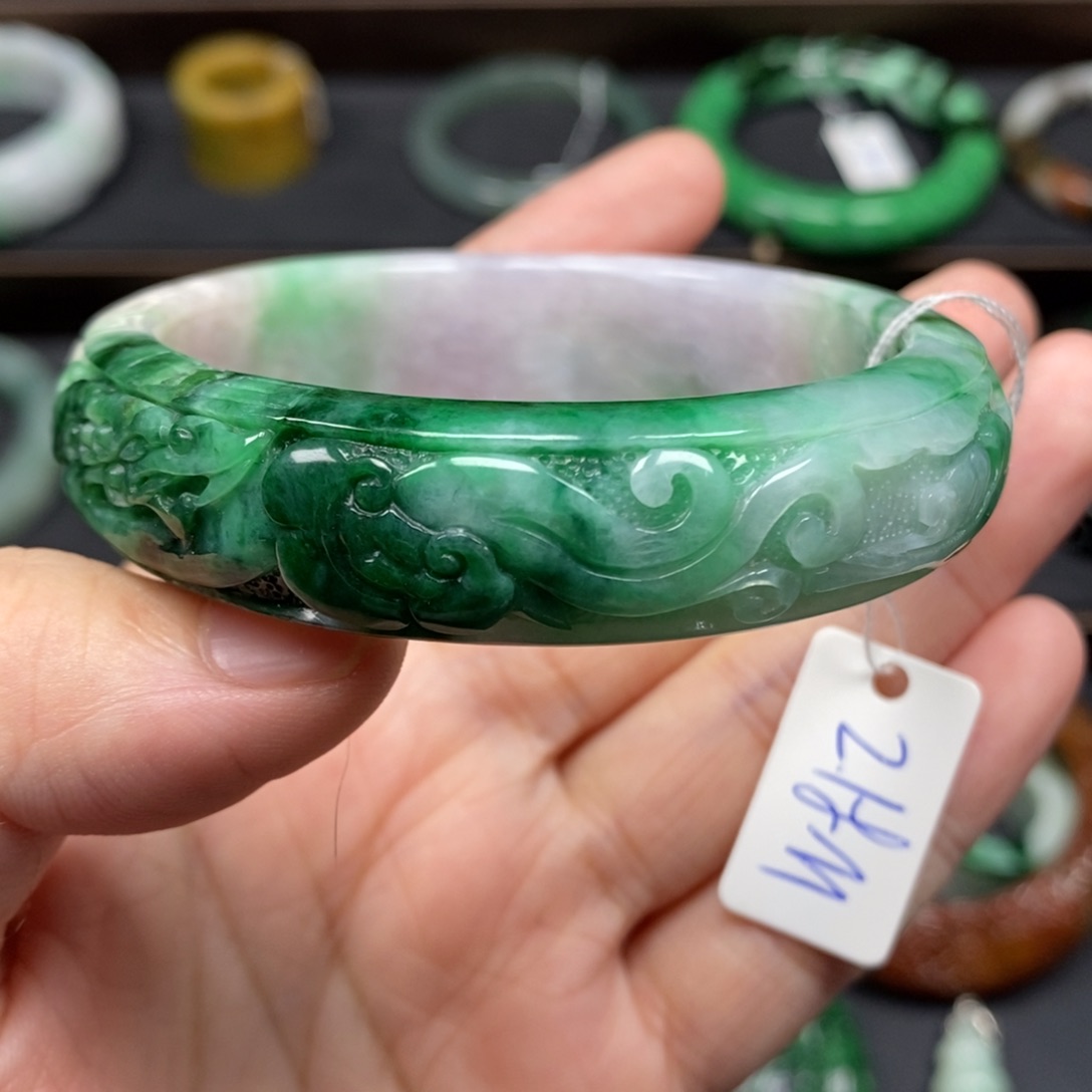 翡翠颈饰未镶嵌56.2圈口22号