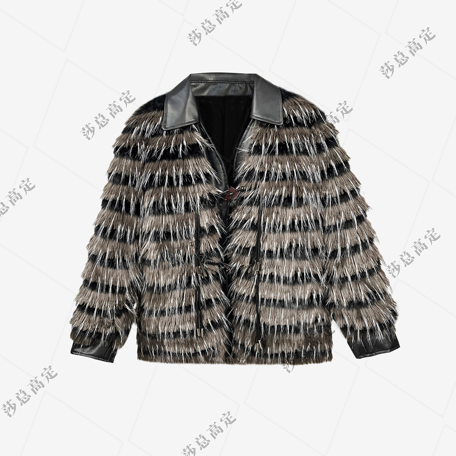 【莎总专属】冬季时尚高奢法式名贵休闲减龄气质显瘦短外套D0217