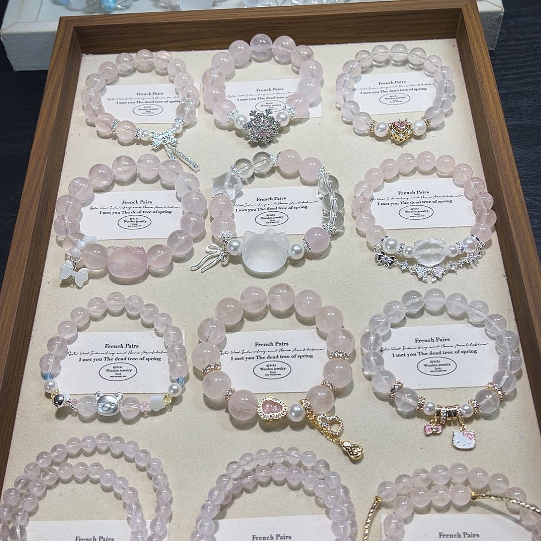 知***ﾞ水晶手链银S925镶嵌