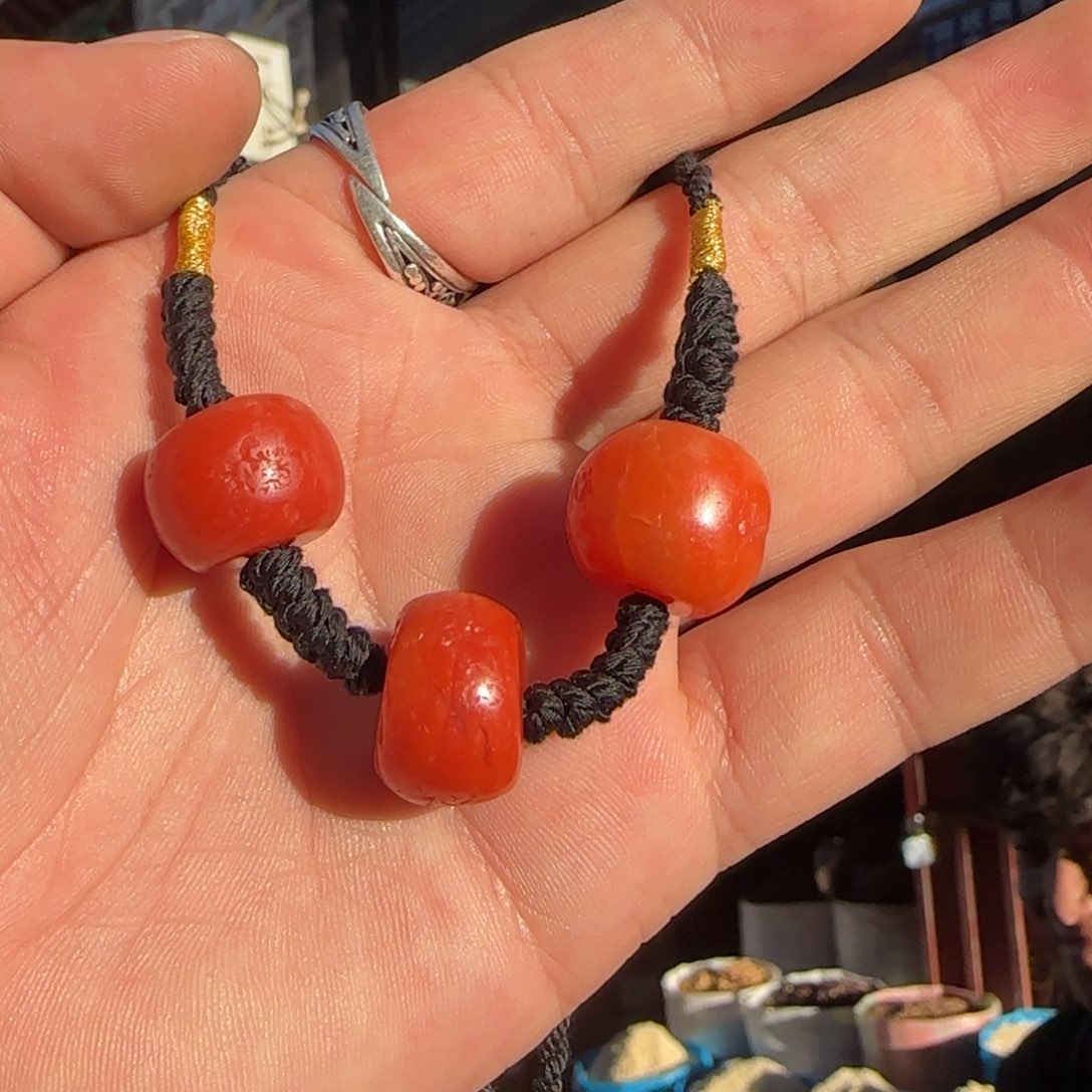 南红玛瑙未镶嵌颈饰