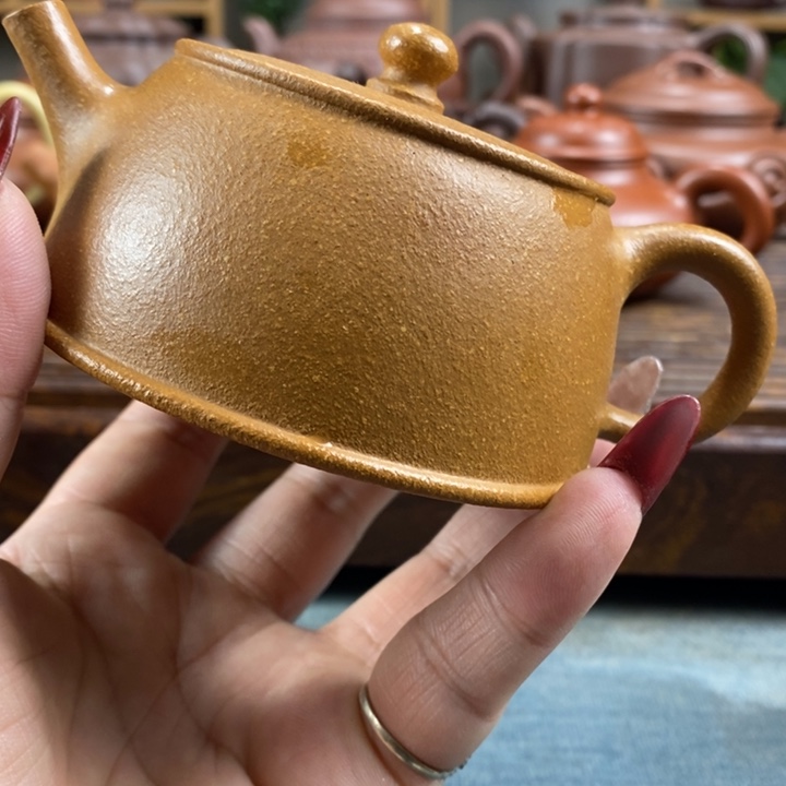 紫砂茶壶缘*铭原矿紫砂壶