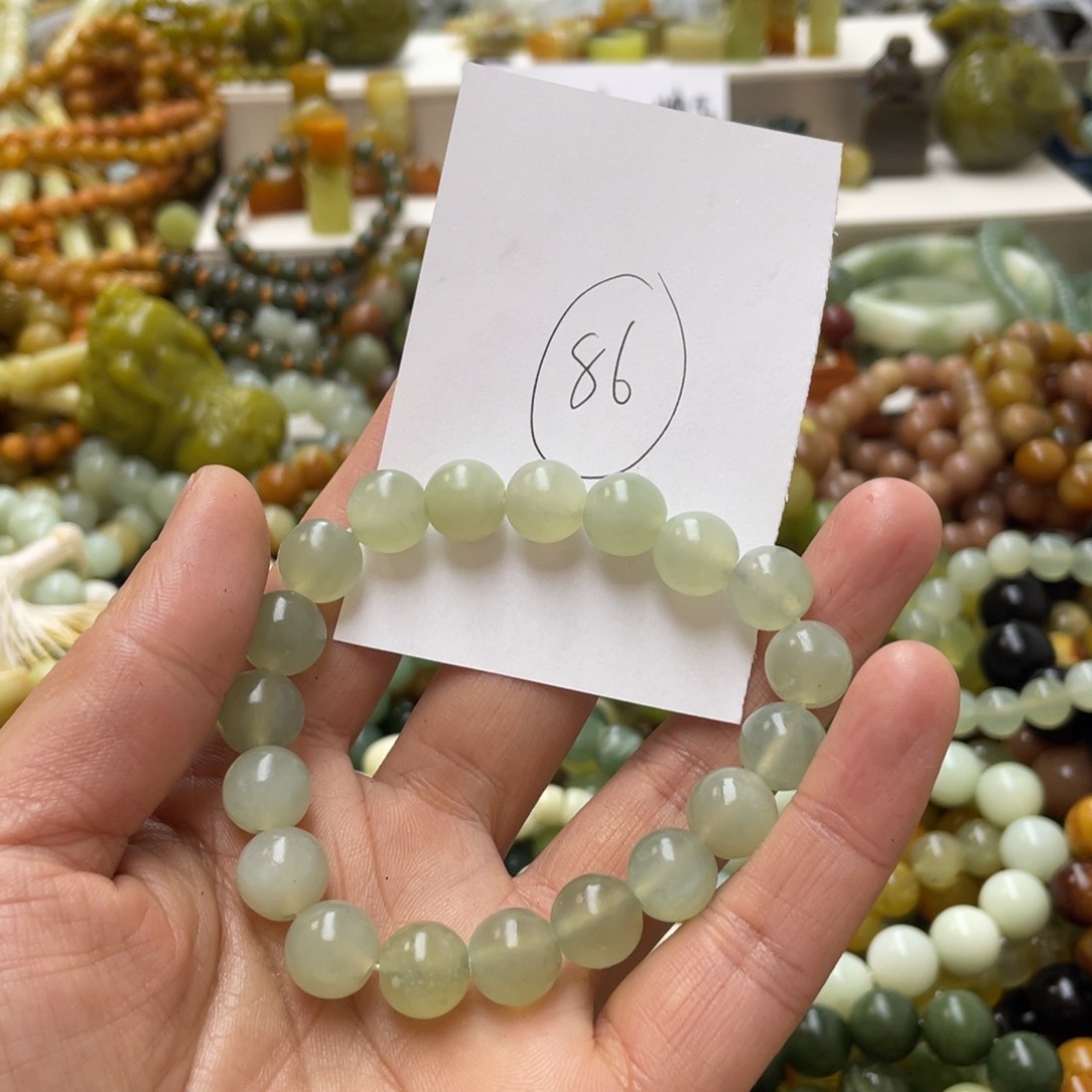 蛇纹石玉手链未镶嵌