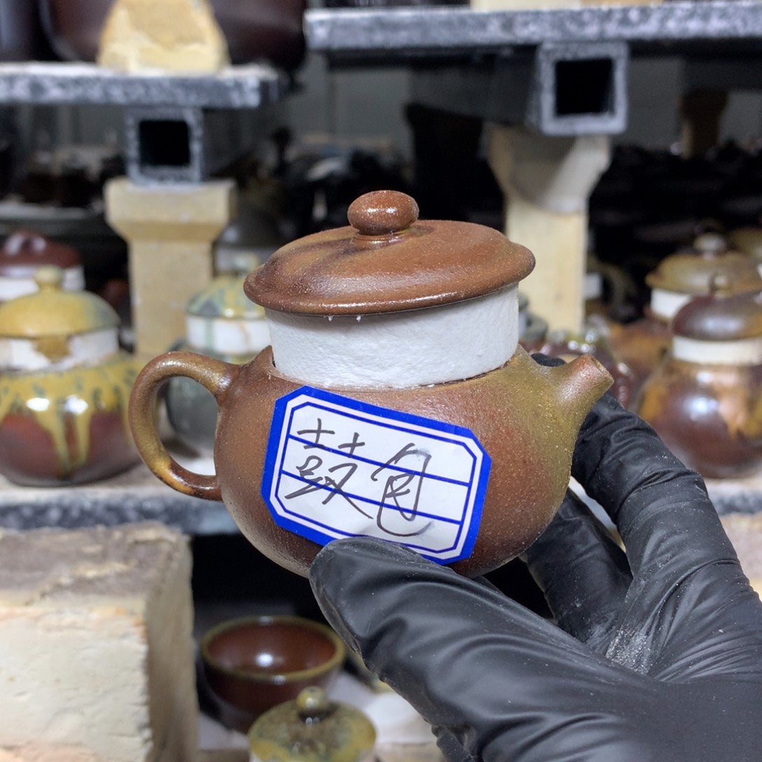 茶壶紫砂纯自然柴烧