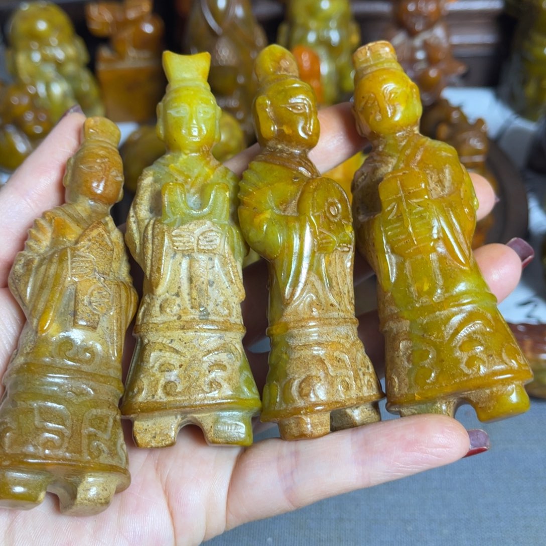 蛇纹石玉合金颈饰