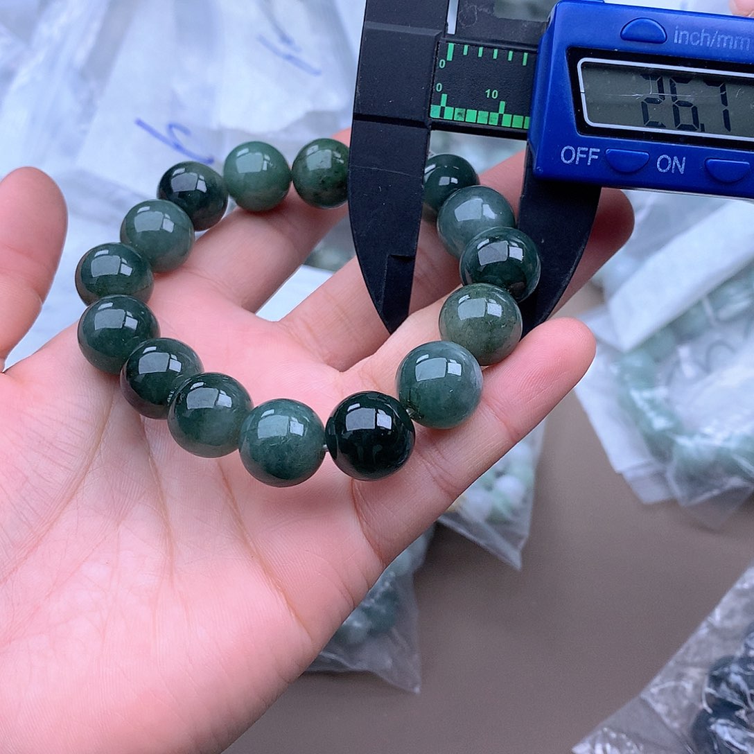 未镶嵌手串定制翡翠手串