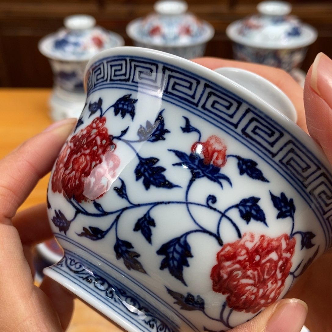 手绘现代茶具非古董