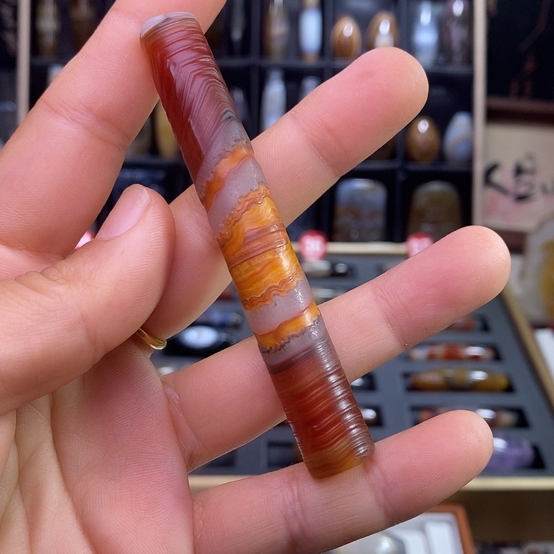 玛瑙/玉髓颈饰合金弹*