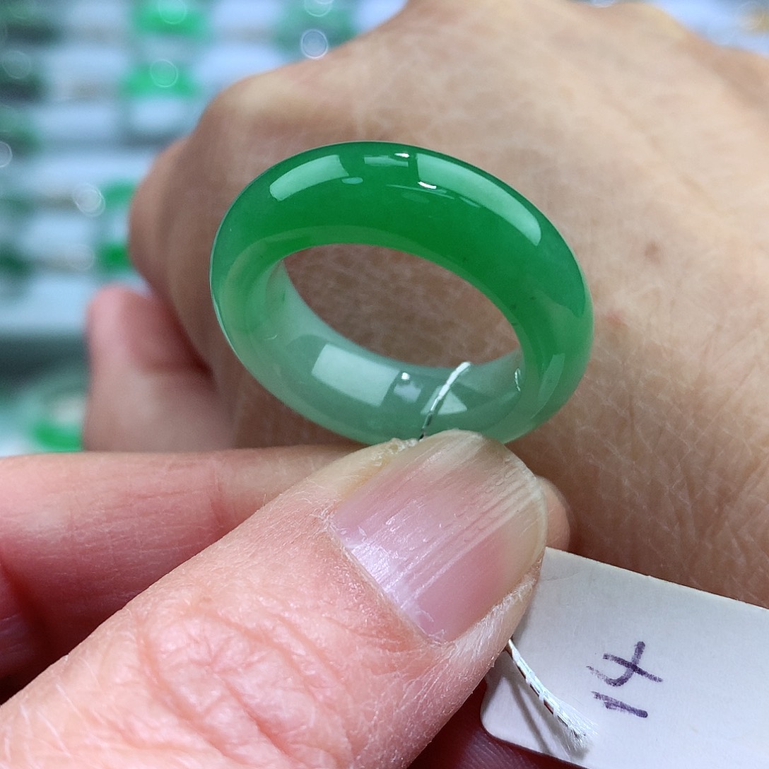 未镶嵌戒指翡翠14号