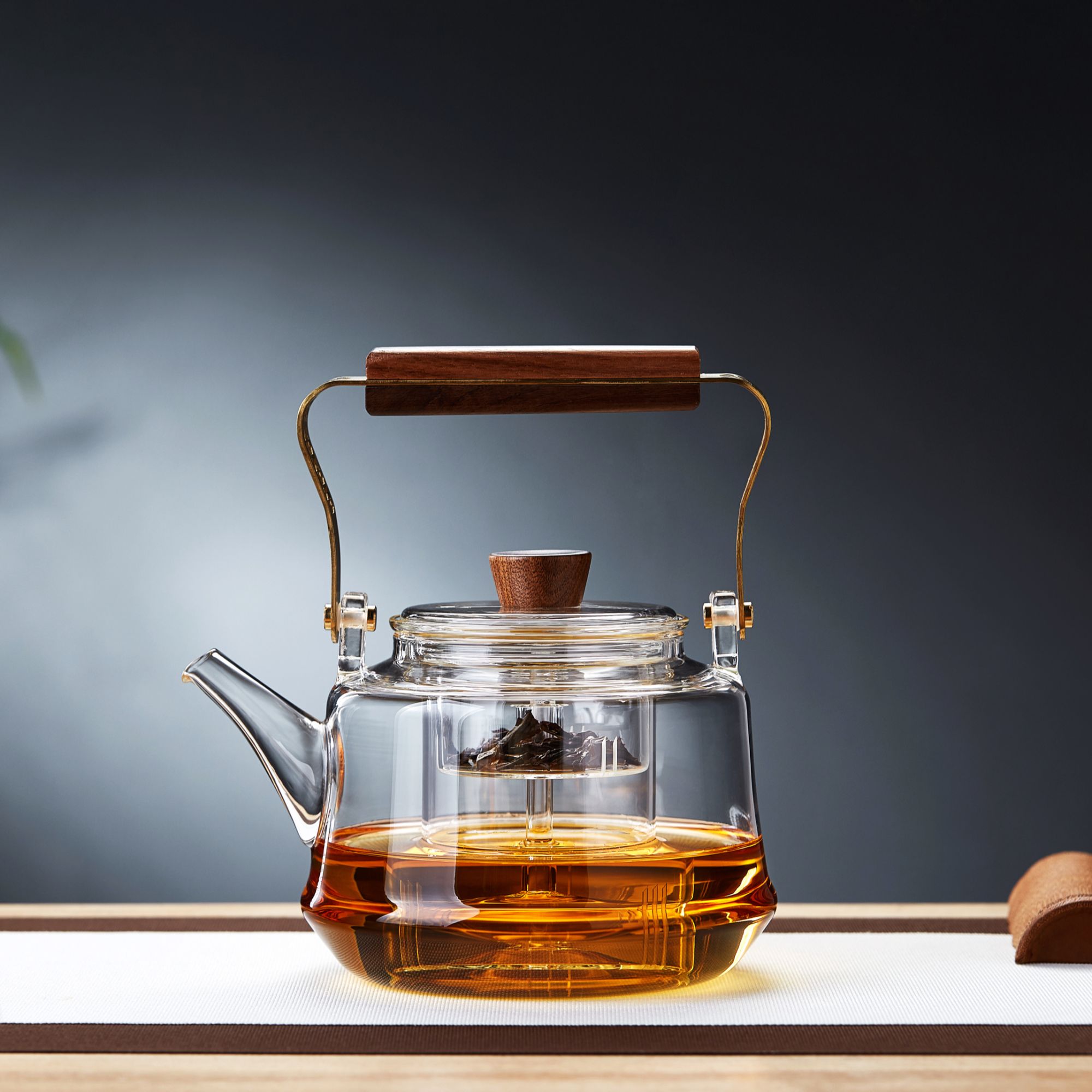 高硼硅耐高温玻璃烧水壶大容量加厚煮茶壶泡茶壶茶具提梁壶家用