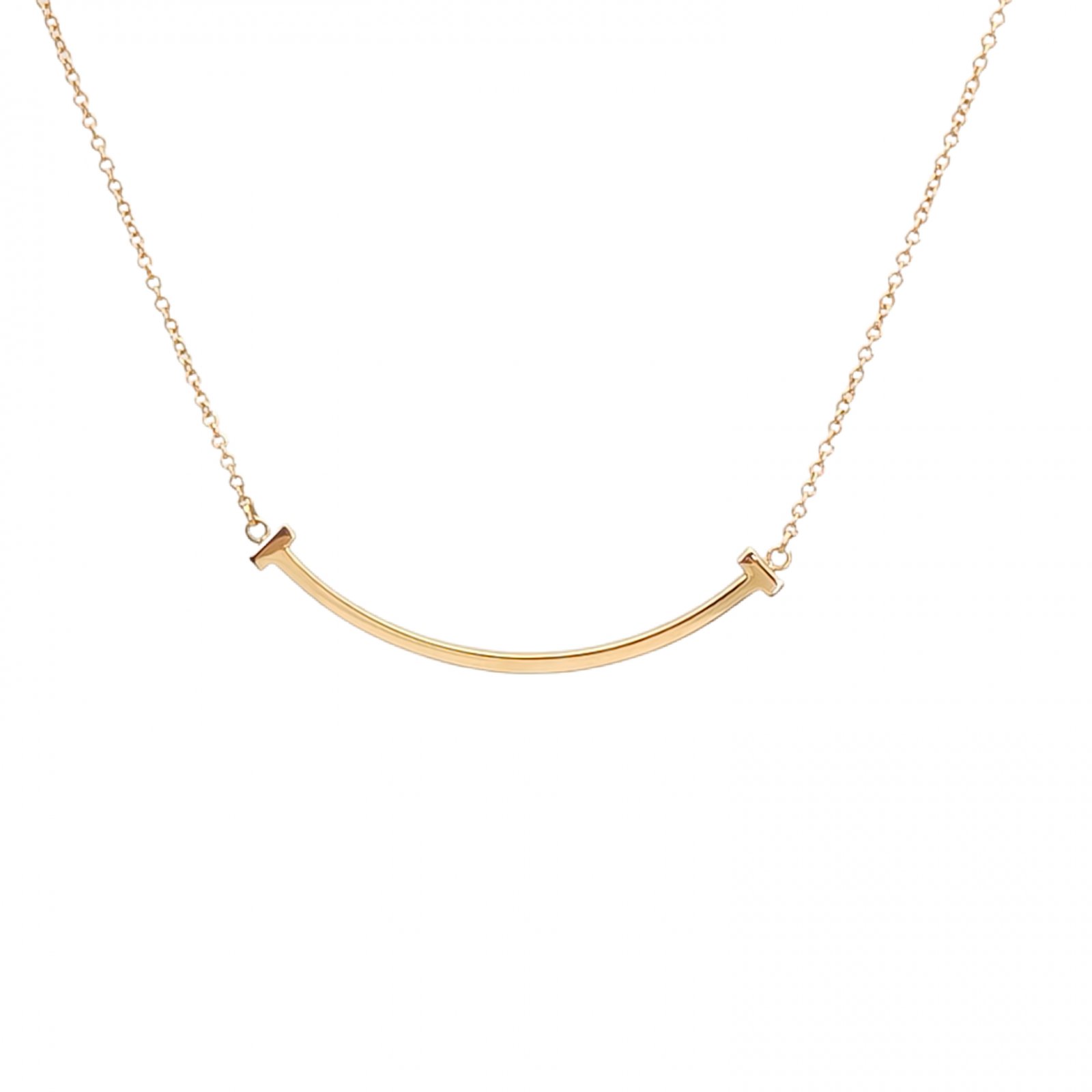 99新 Tiffany & Co./蒂芙尼 全款4999 小花6欢 微笑项链 小号