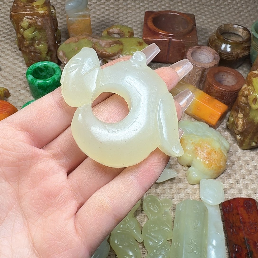 白玉菩提吊坠挂件