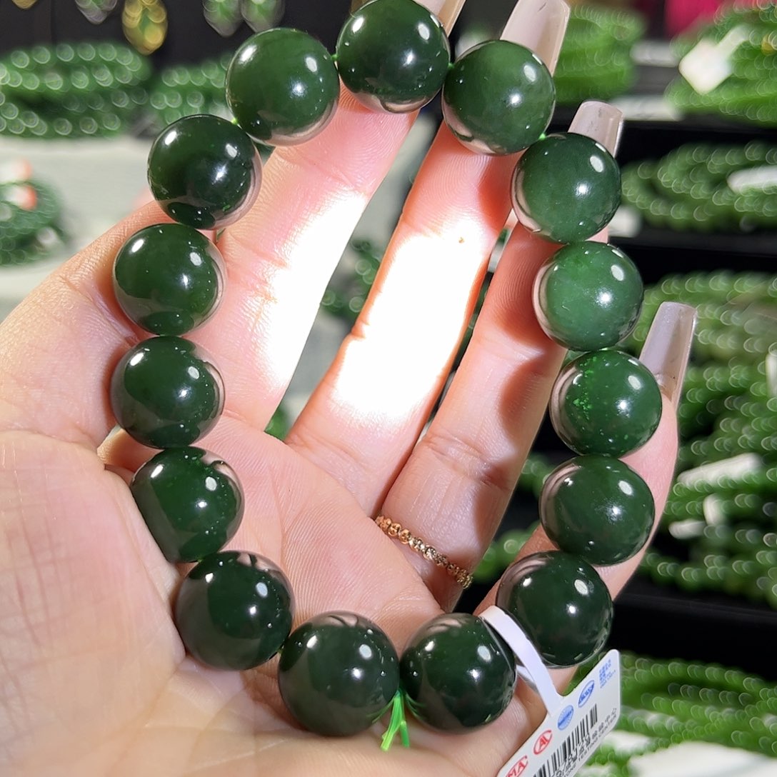 未镶嵌和田玉（碧玉）手链14